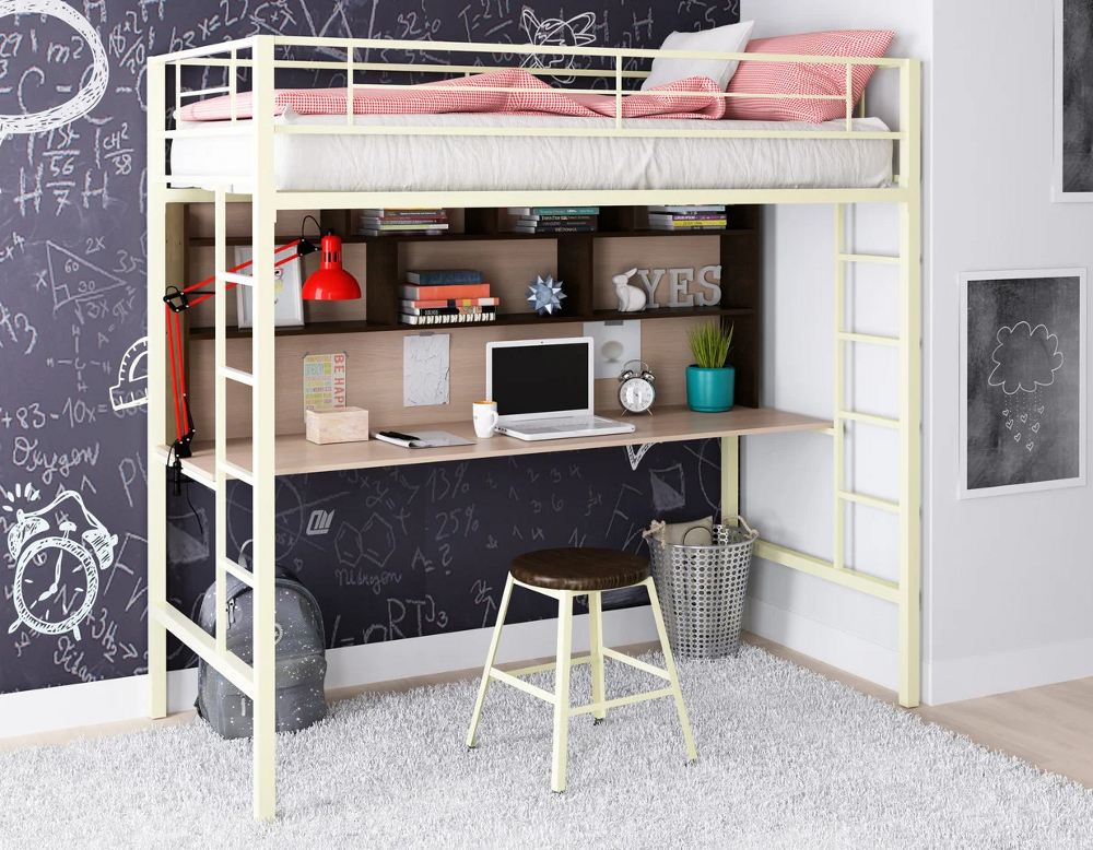 Кровать-чердак с письменой зоной №133