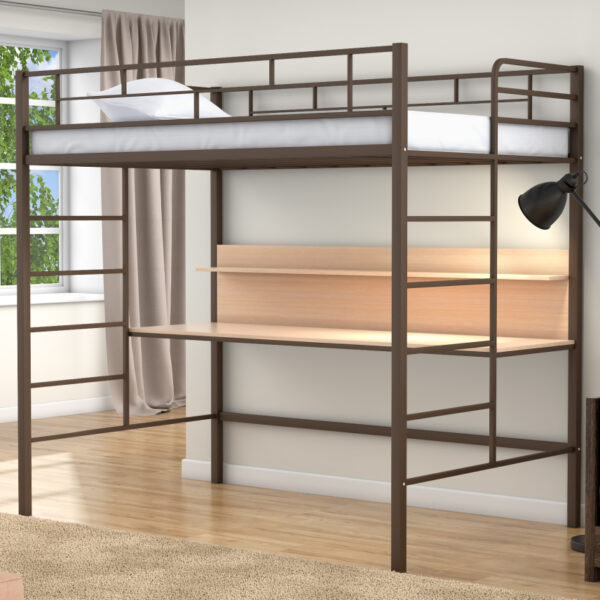 Кровать-чердак с рабочей зоной №89