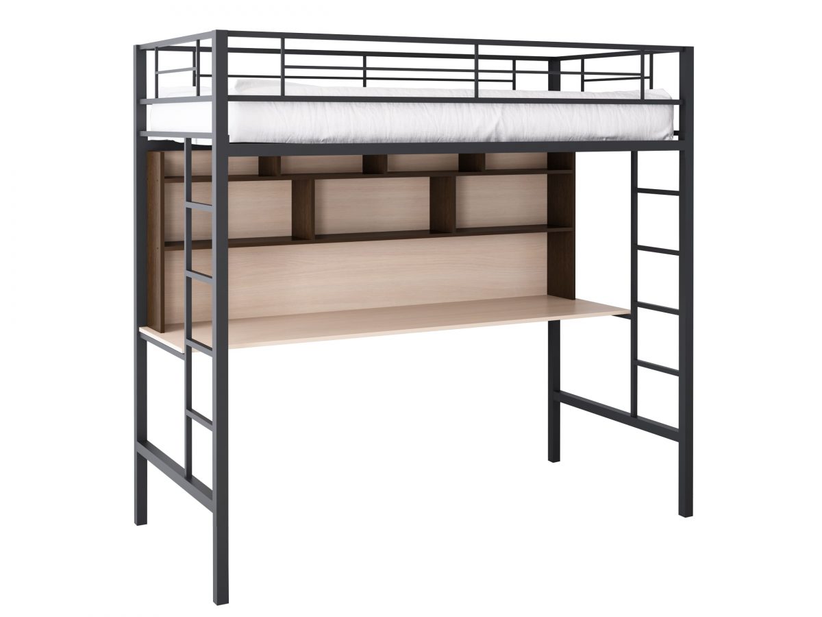 Кровать-чердак с рабочей зоной №96