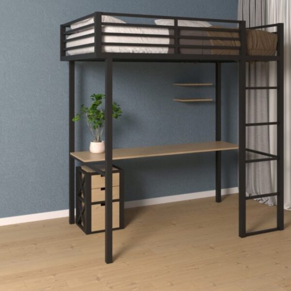 Кровать-чердак с рабочим местом №40