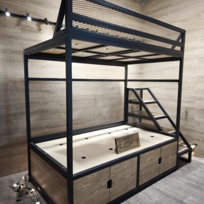 Кровать-чердак в стиле Лофт В-020