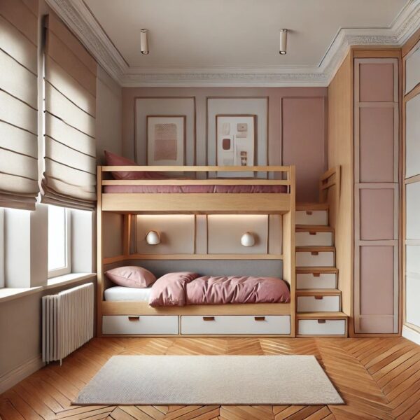 Кровать двухъярусная "Дания" для девочек