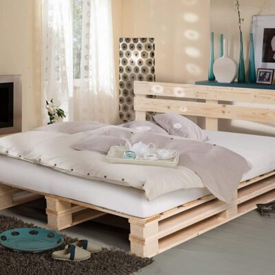 Кровать из поддонов №6