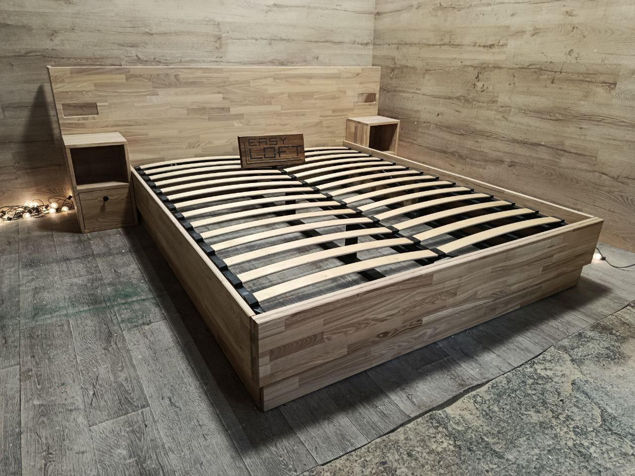 Кровать в стиле Лофт В-018