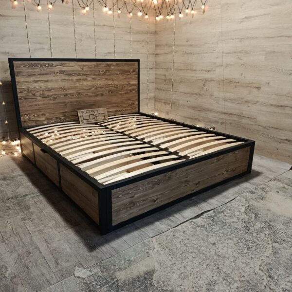 Кровать в стиле Лофт В-021