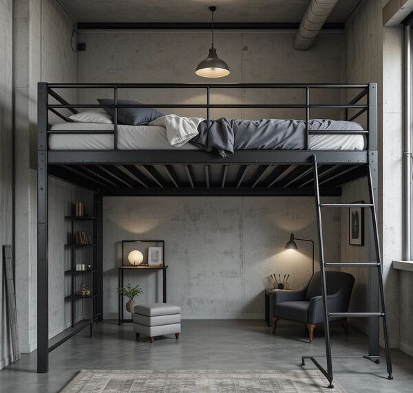 Металлическая кровать-чердак №231