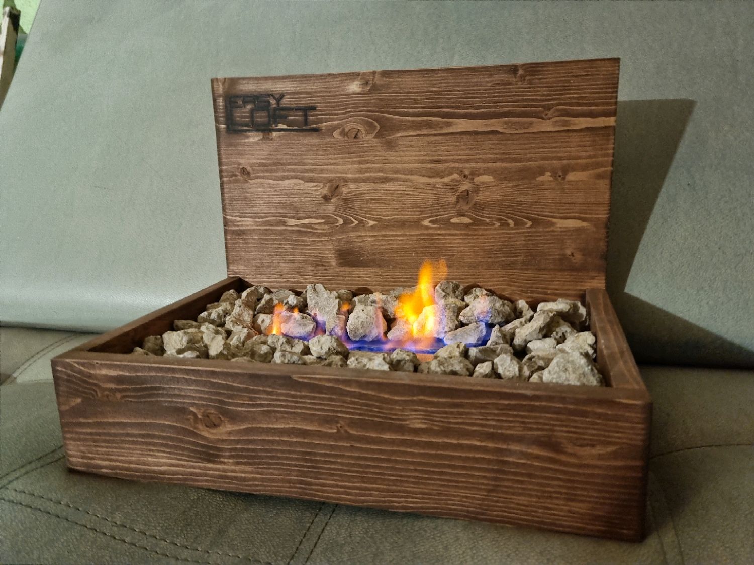 Настольный биокамин в стиле Лофт Н-002