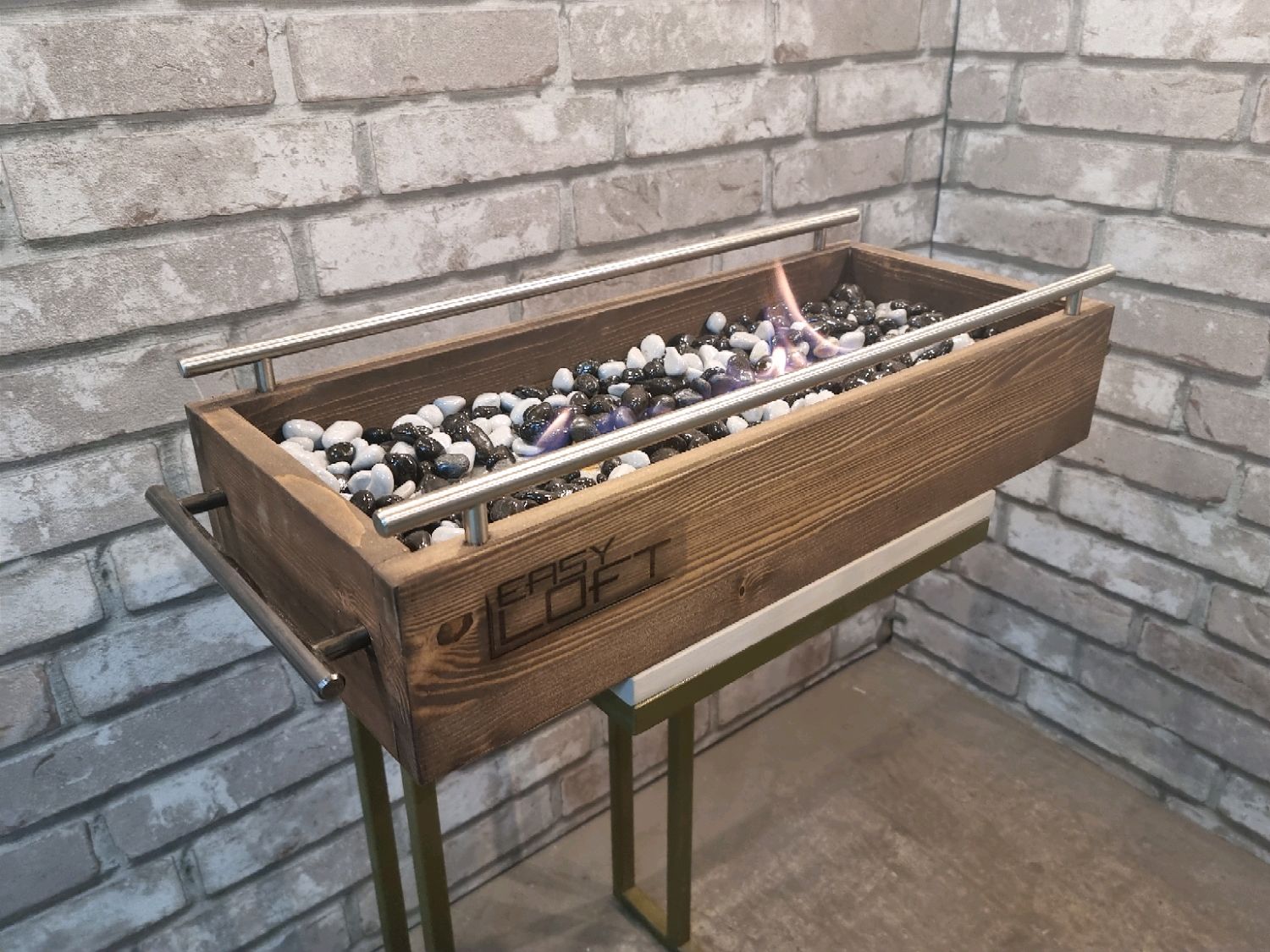 Настольный биокамин в стиле Лофт Н-003