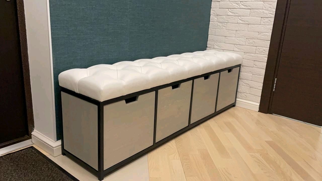 Обувница-банкетка в стиле Лофт О-001