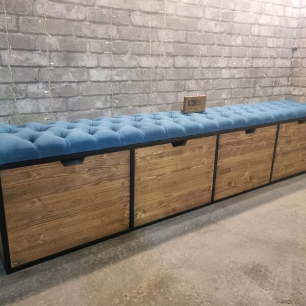 Обувница-банкетка в стиле Лофт О-024