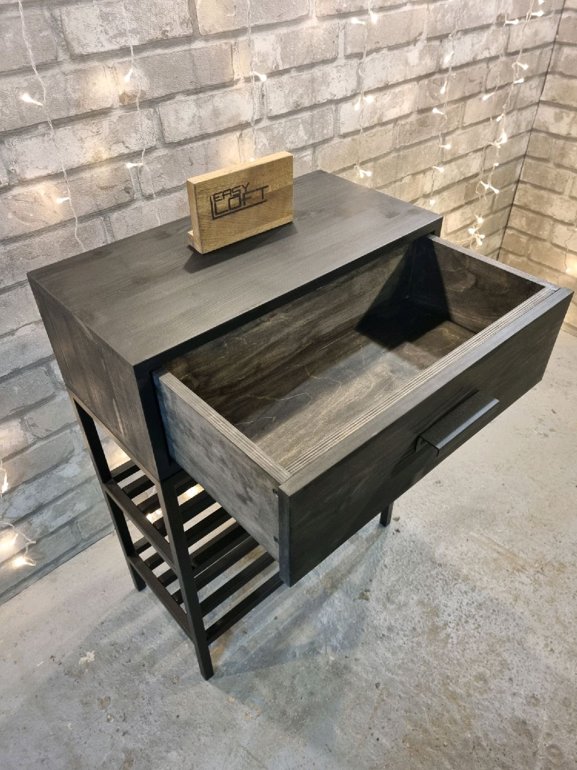 Обувница-консоль в стиле Лофт О-023