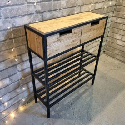 Обувница-консоль в стиле Лофт О-025