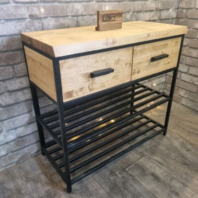 Обувница-консоль в стиле Лофт О-028