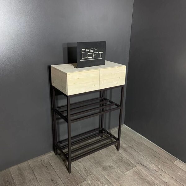 Обувница-консоль в стиле Лофт О-037