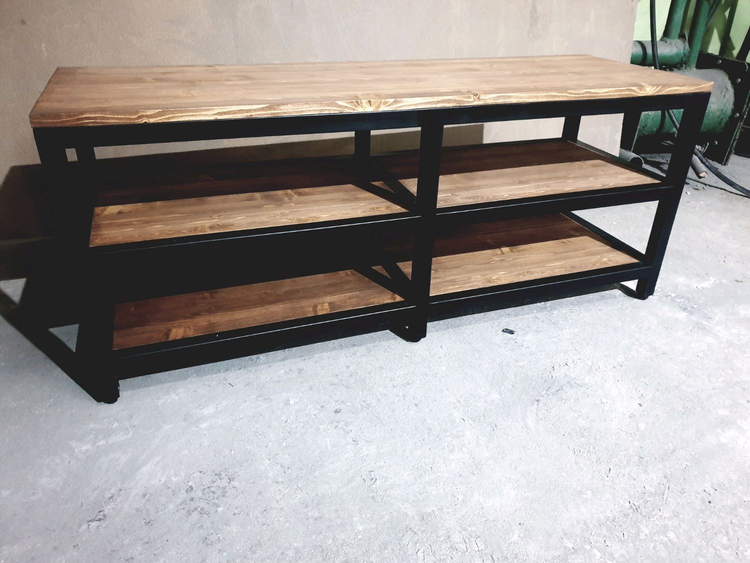 Обувница-скамейка в стиле Лофт О-005