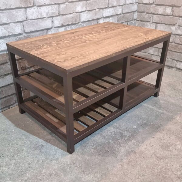 Обувница-скамейка в стиле Лофт О-012