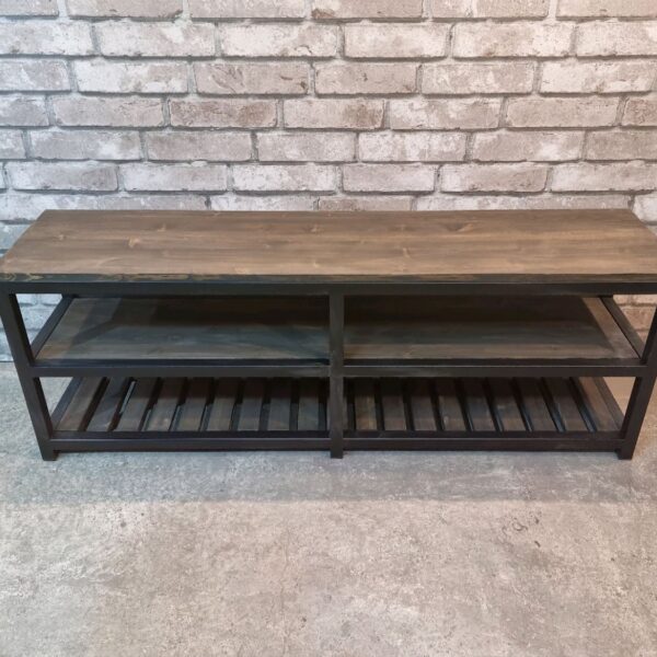 Обувница-скамейка в стиле Лофт О-014