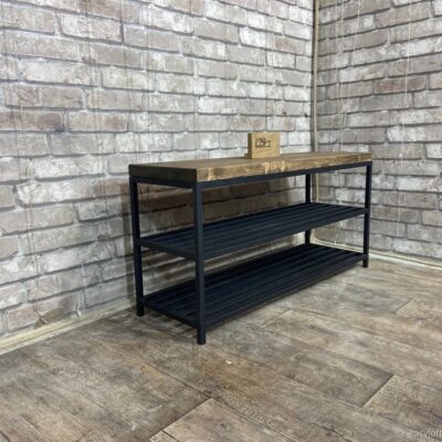 Обувница-скамейка в стиле Лофт О-034