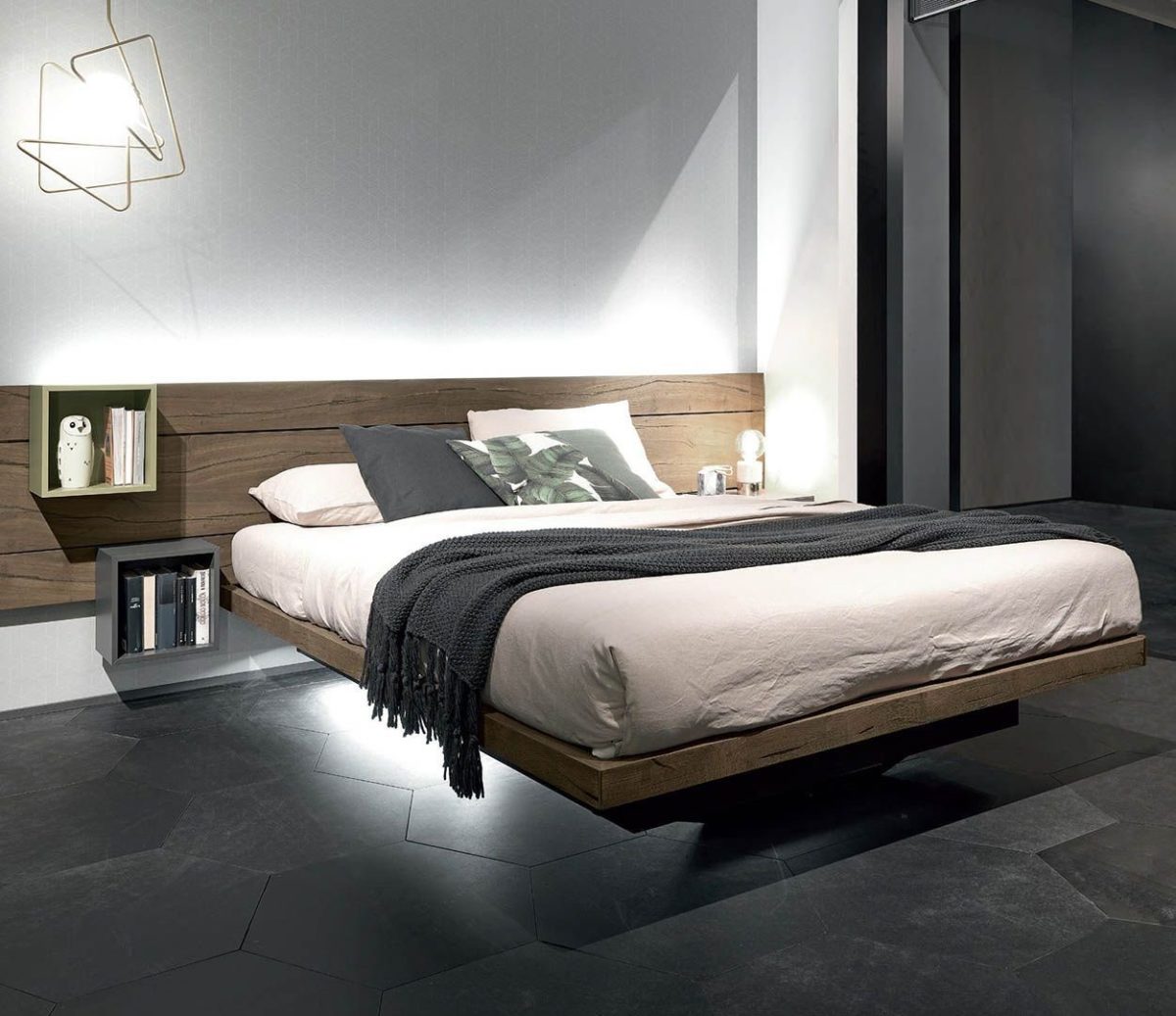 Парящая кровать №166