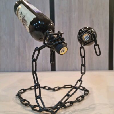 Подставка-держатель для бутылок в стиле Лофт Б-001