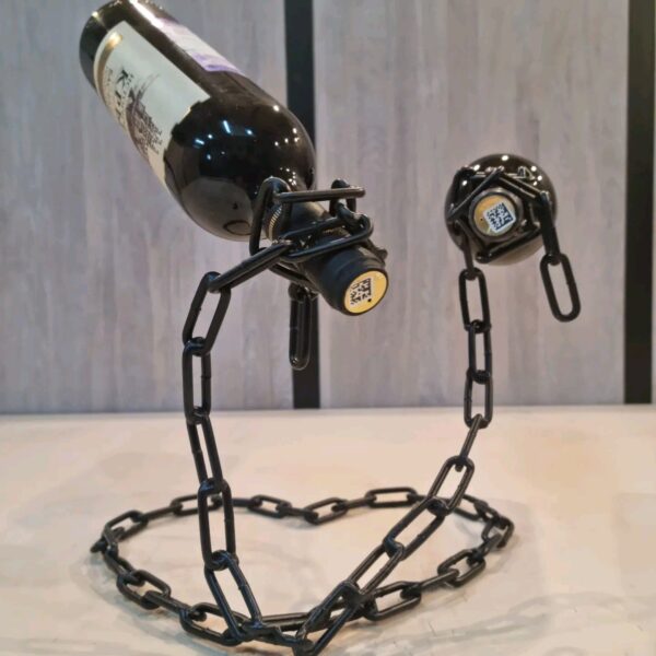 Подставка-держатель для бутылок в стиле Лофт Б-001