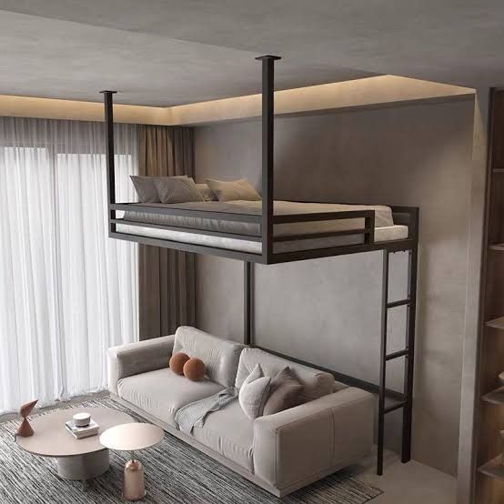 Подвесная кровать из металла №205