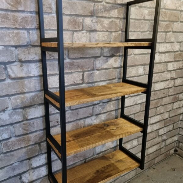 Полка в стиле Лофт из массива дуба Б-002