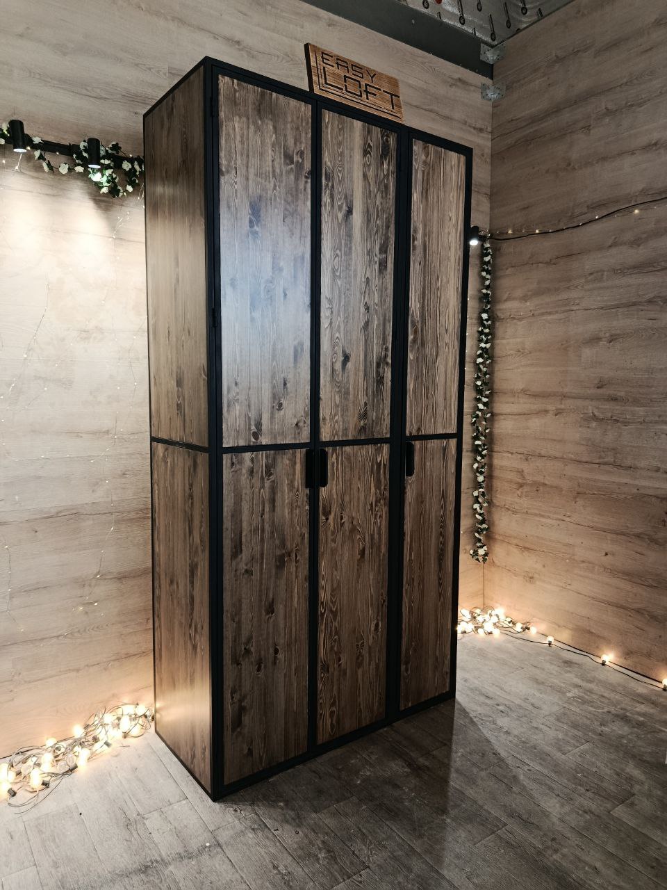 Шкаф в стиле Лофт Ш-011