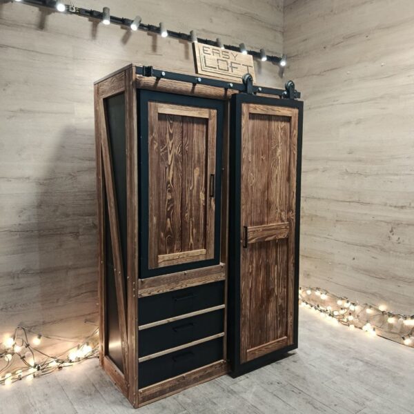 Шкаф в стиле Лофт Ш-016