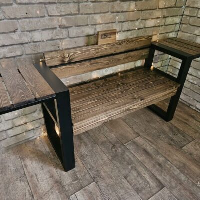 Скамья в стиле Лофт М-011