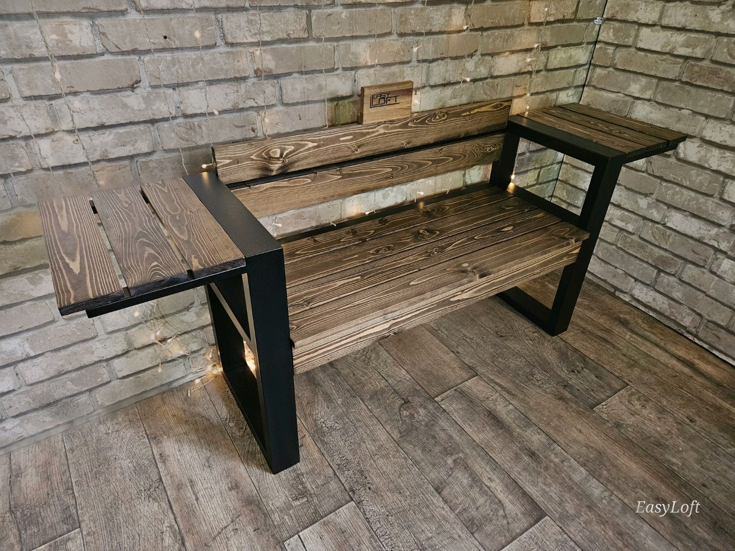 Скамья в стиле Лофт М-011