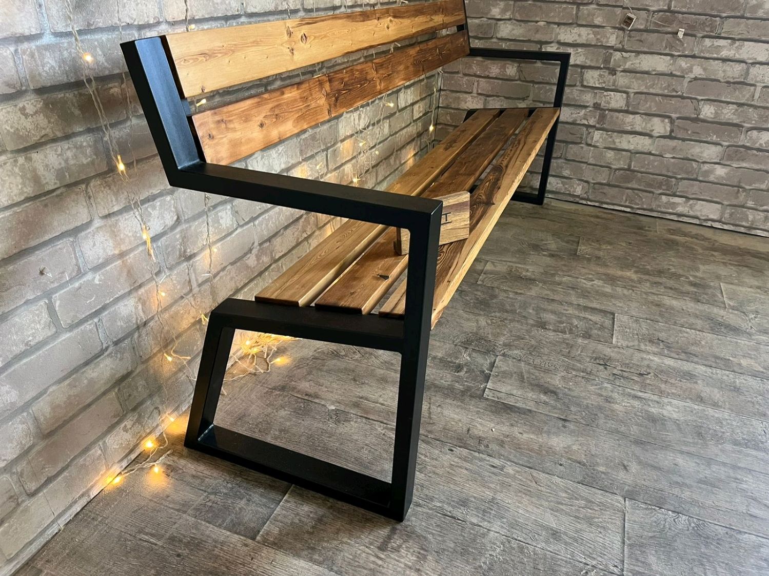 Скамья в стиле Лофт М-012