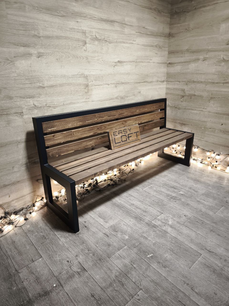 Скамья в стиле Лофт М-015