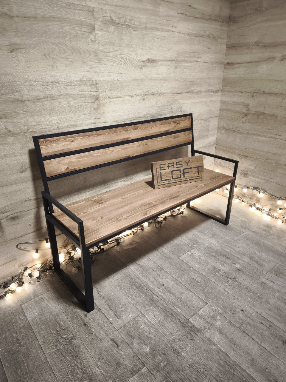 Скамья в стиле Лофт М-017