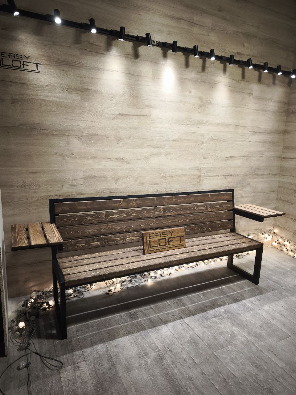 Скамья в стиле Лофт М-018