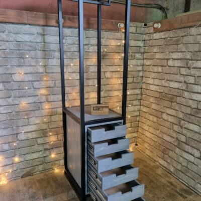 Стеллаж-пенал в стиле Лофт Л-022