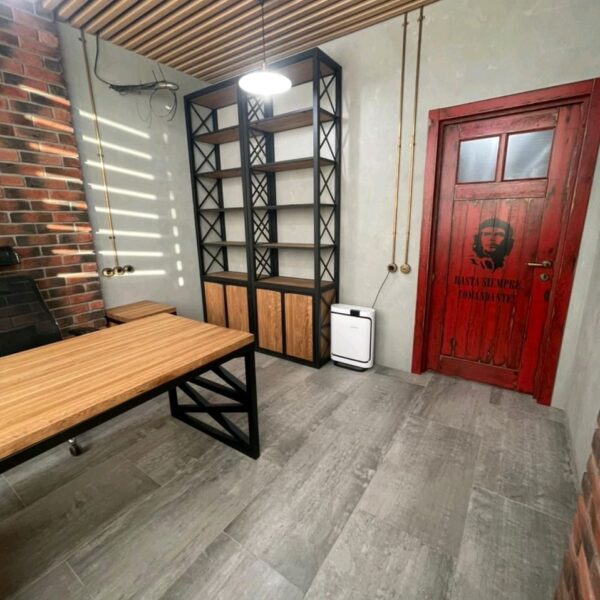 Стеллаж в стиле Лофт из массива дуба Л-047