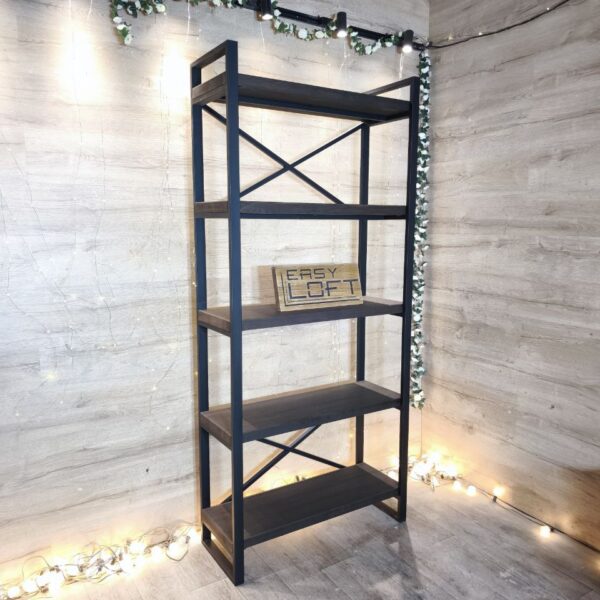 Стеллаж в стиле Лофт из массива дуба Л-160