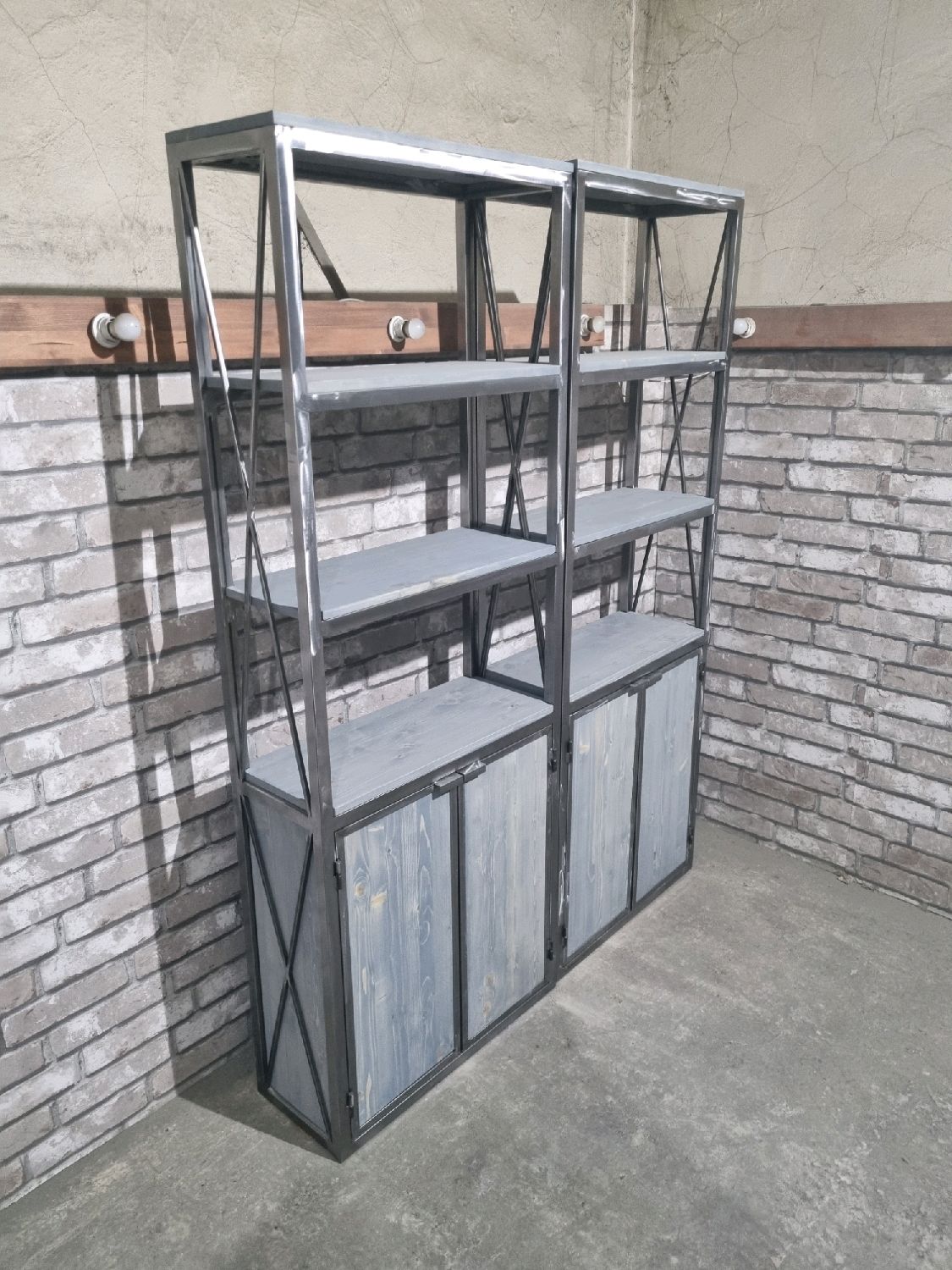 Стеллаж в стиле Лофт Л-042