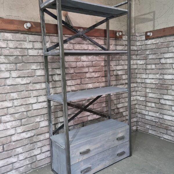 Стеллаж в стиле Лофт Л-048