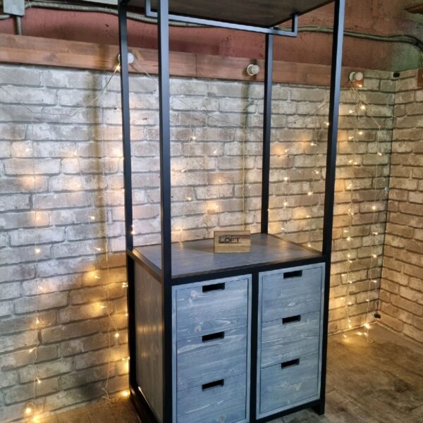 Стеллаж в стиле Лофт Л-072