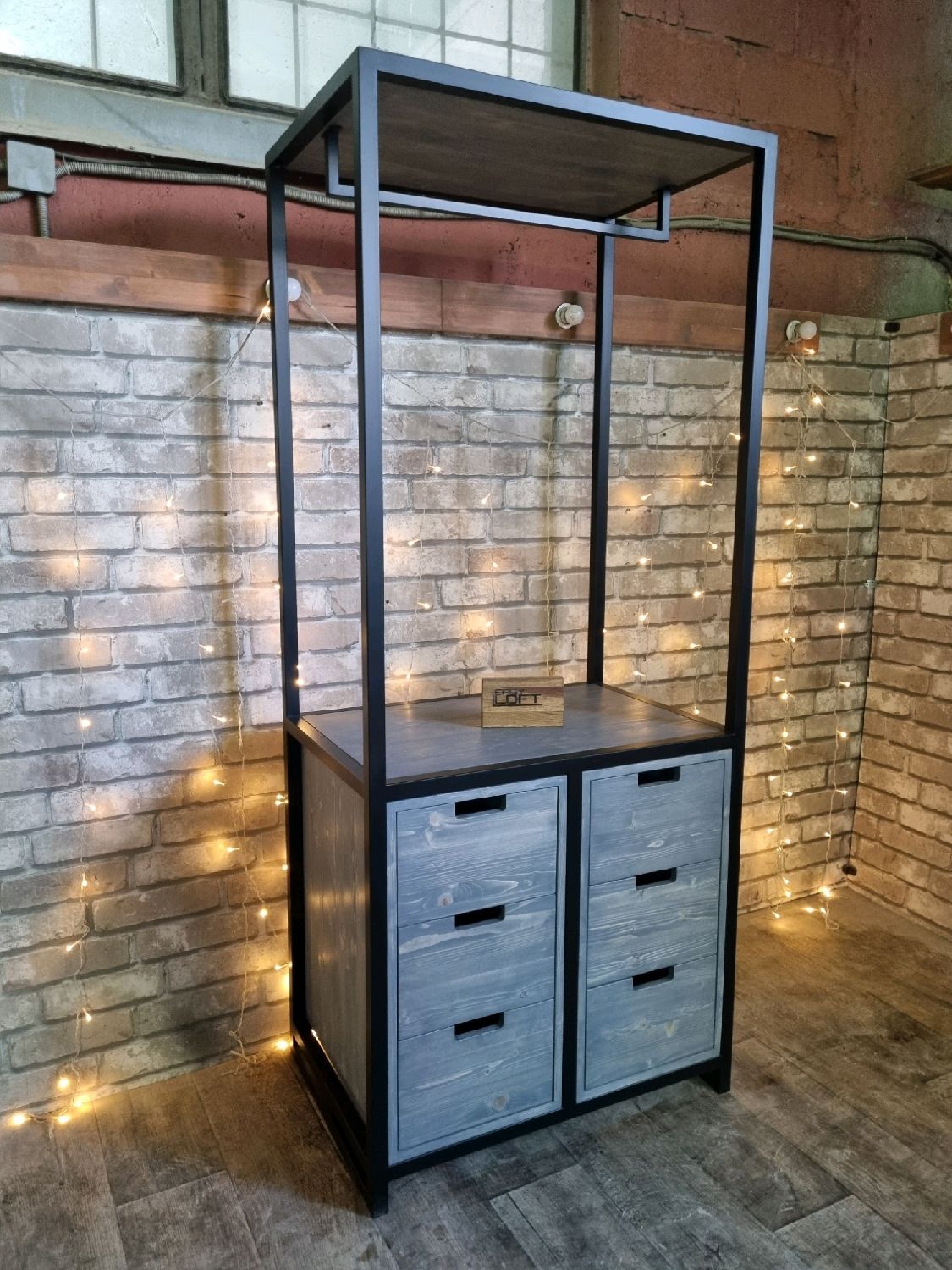 Стеллаж в стиле Лофт Л-072