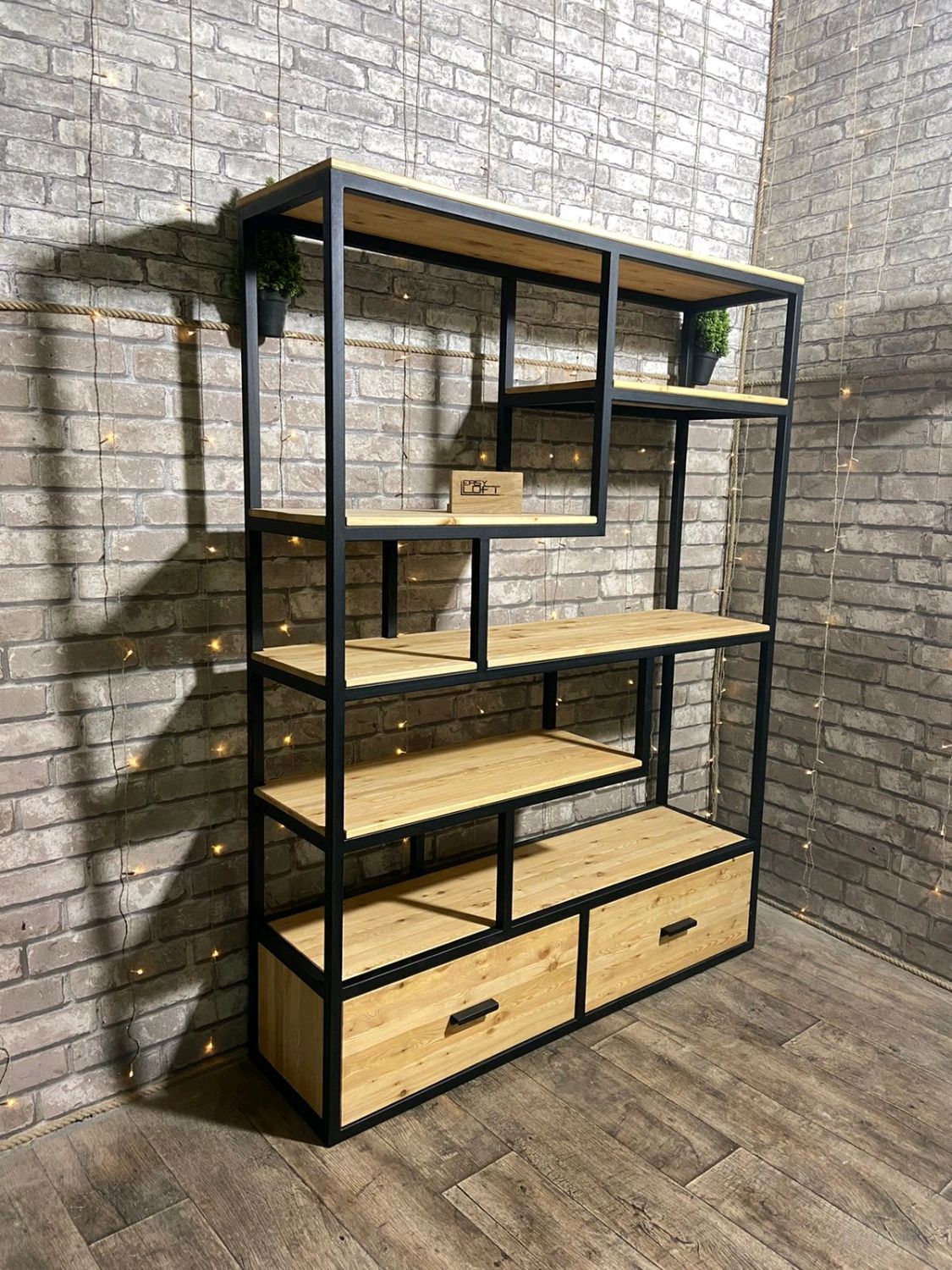 Стеллаж в стиле Лофт Л-084