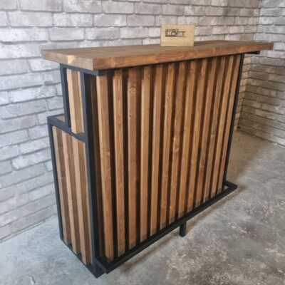 Стойка ресепшен в стиле Лофт Р-005