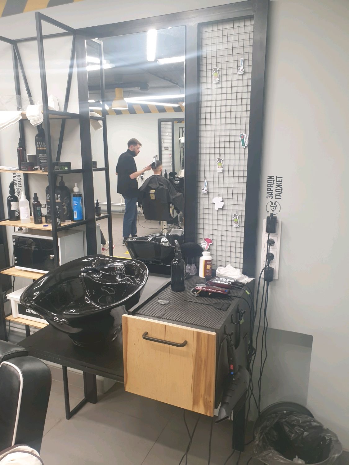 Стол гримёрный (парикмахера) в стиле Лофт из массива дуба С-635