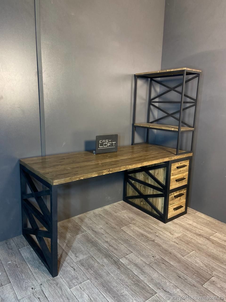 Стол компьютерный в стиле Лофт С-432