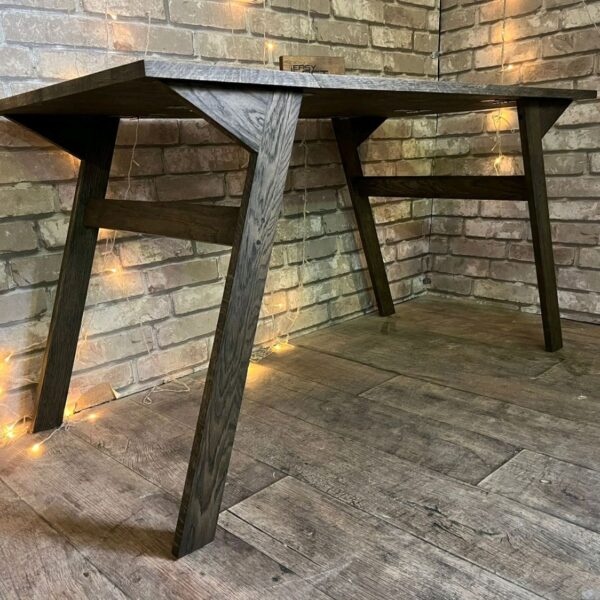 Стол обеденный в стиле Лофт из массива дуба С-325