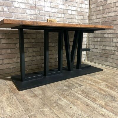 Стол обеденный в стиле Лофт из массива дуба С-371