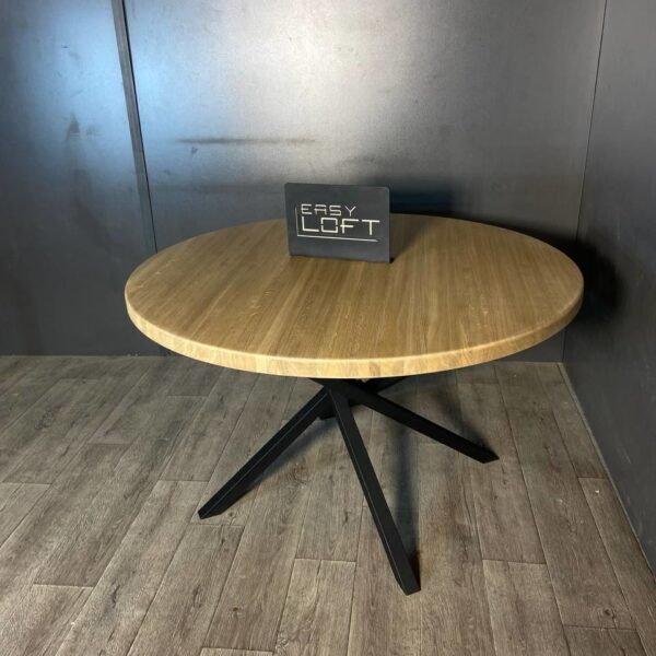 Стол обеденный в стиле Лофт из массива дуба С-436