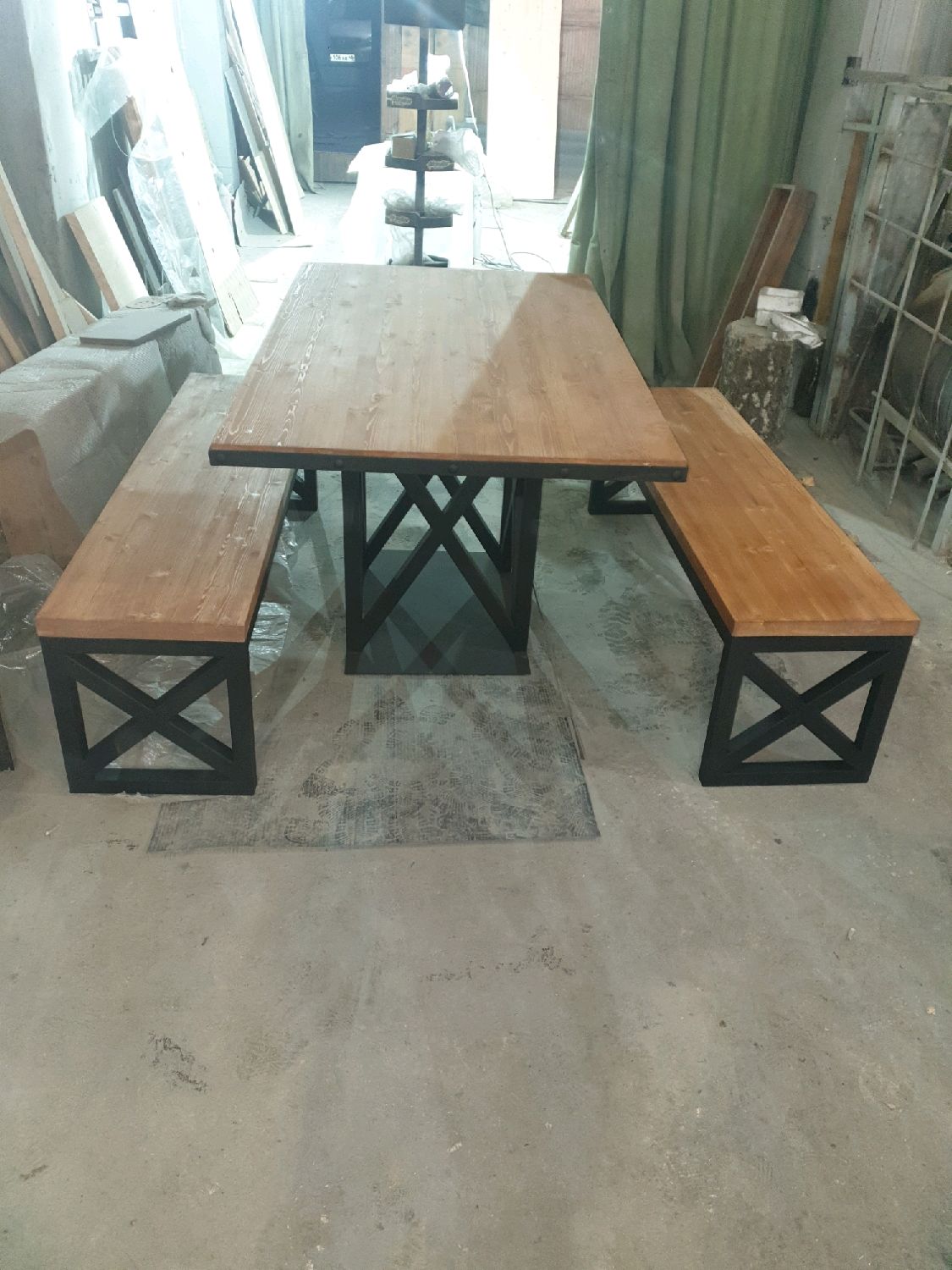 Стол обеденный в стиле Лофт С-101